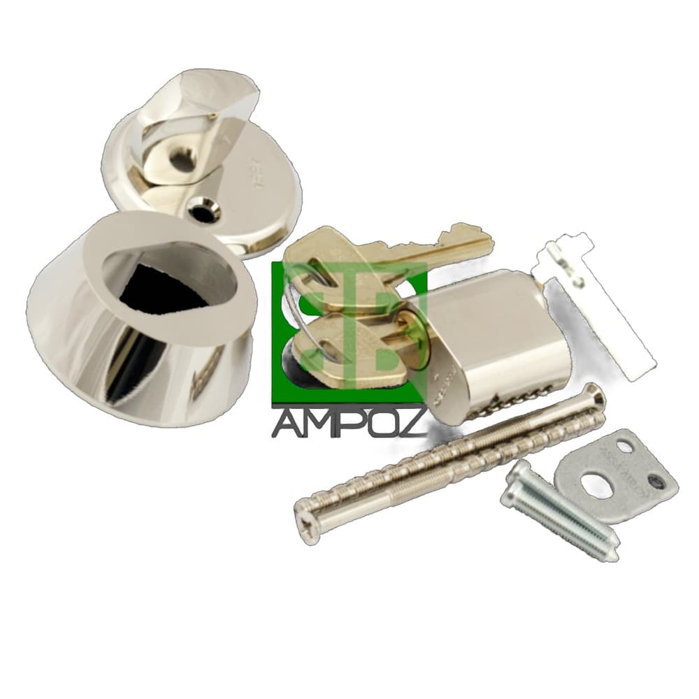 Cylinder do zamka 363105-120-011 chromowany z 3 kluczami