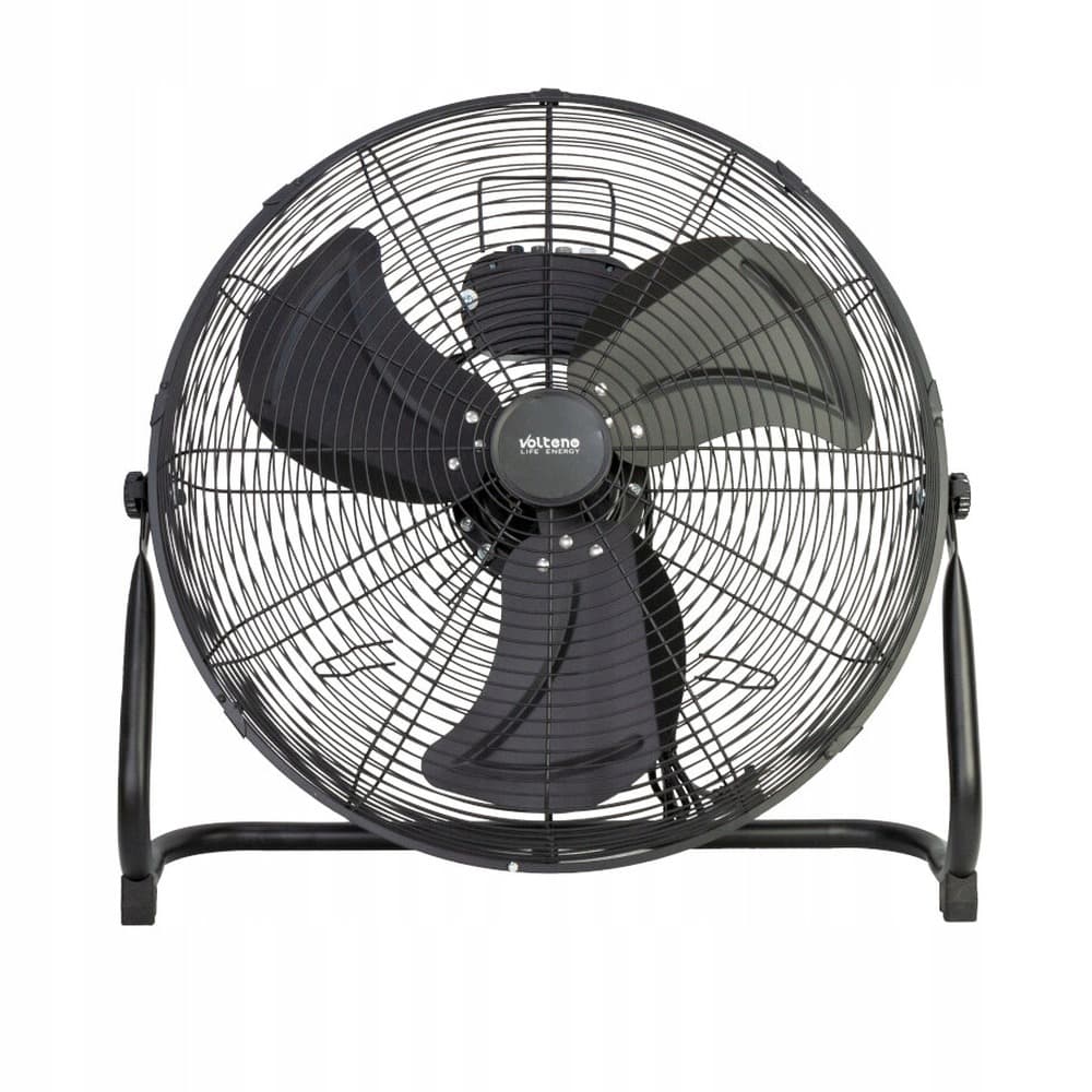 Cyrkulator powietrza czarny metalowy 100W