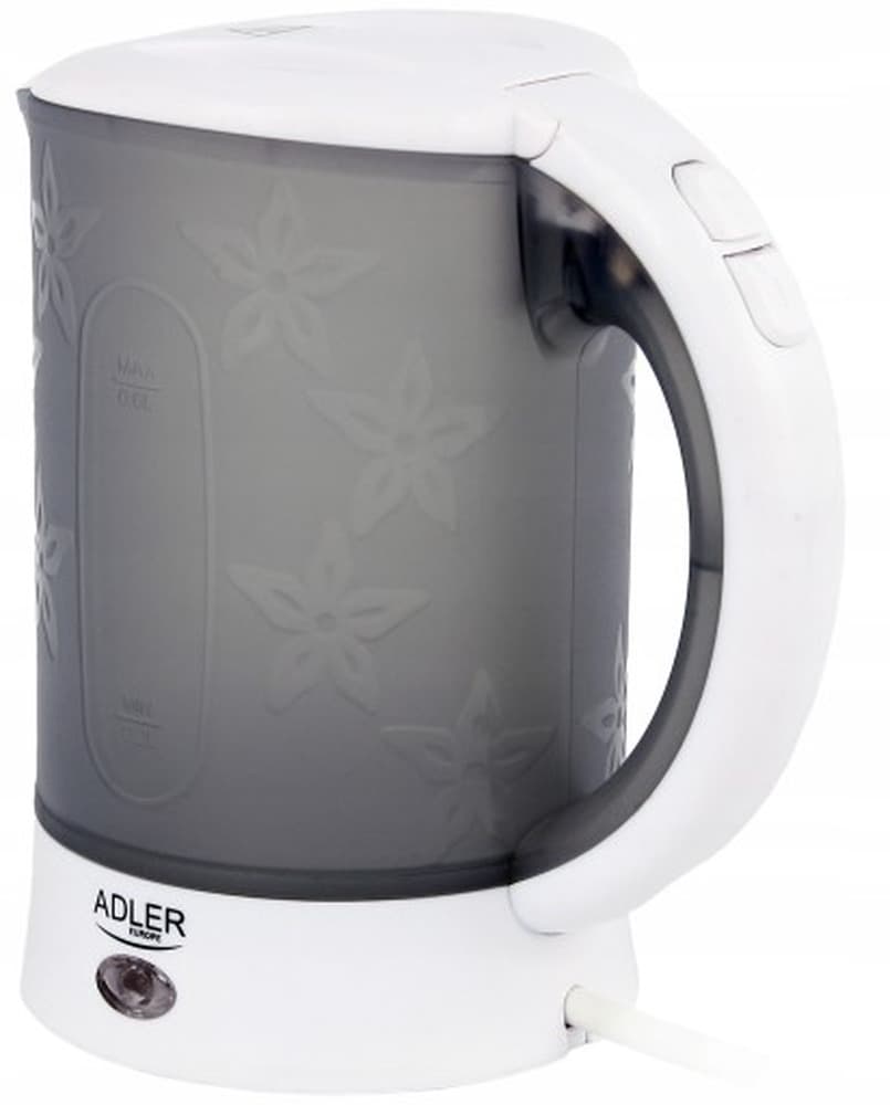 Czajnik elektryczny Adler AD 1268, 600W, pojemność 0.6l, kolor biały