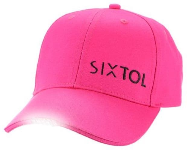 Czapeczka LED Sixtol ze światłem B-CAP 25lm, ładowalna, USB, różowa