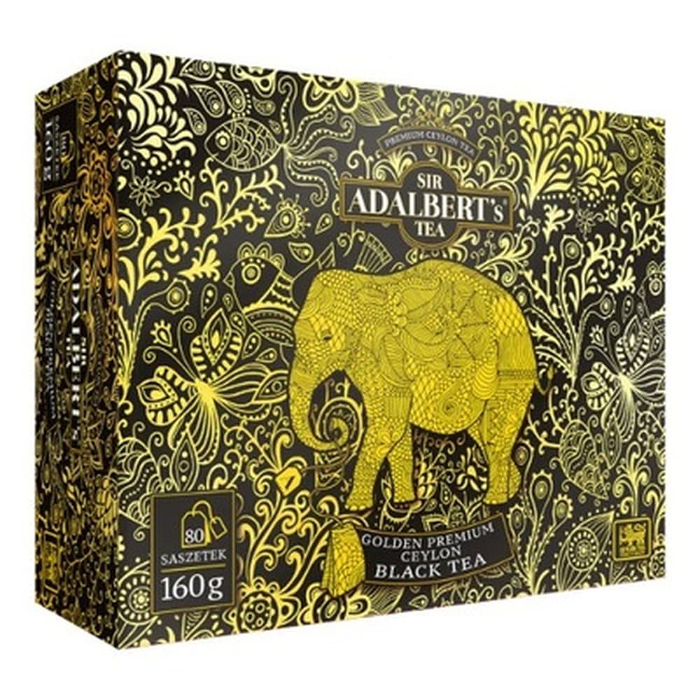 Adalbert's Herbata GOLDEN PREMIUM CEYLON BLACK TEA w saszetkach 80 x2g