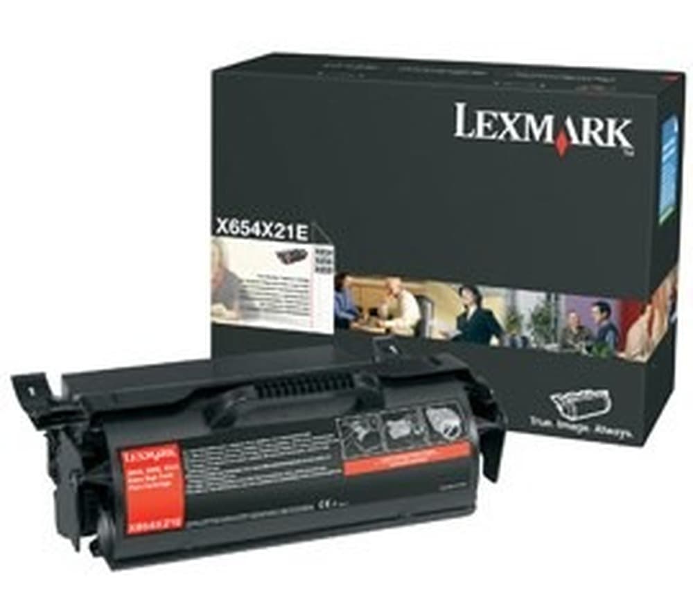 Czarny toner Lexmark X654X31E o wysokiej wydajności