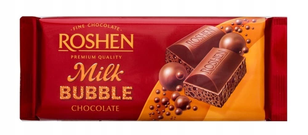 Roshen Czekolada Bąbelkowa mleczna 80 g