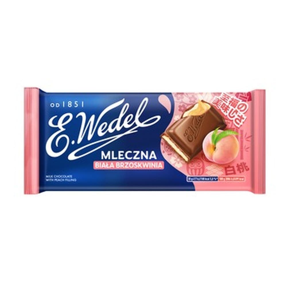 Czekolada mleczna z brzoskwinią 100g