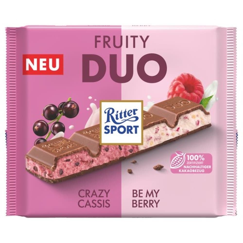 Ritter Sport Czekolada DUO Fruity 218g