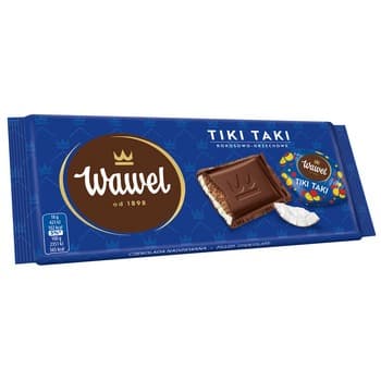 Czekolada Wawel Tiki-Taki z nadzieniem orzechowo-kokosowym 90 g