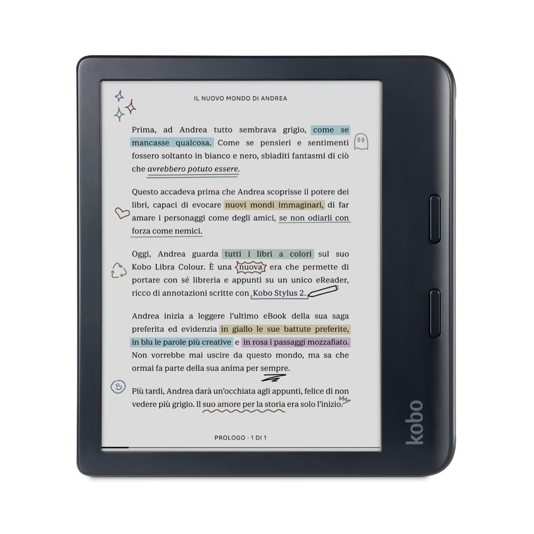 Czytnik e-book Kobo Libra Kolor Schwarz z rysikiem