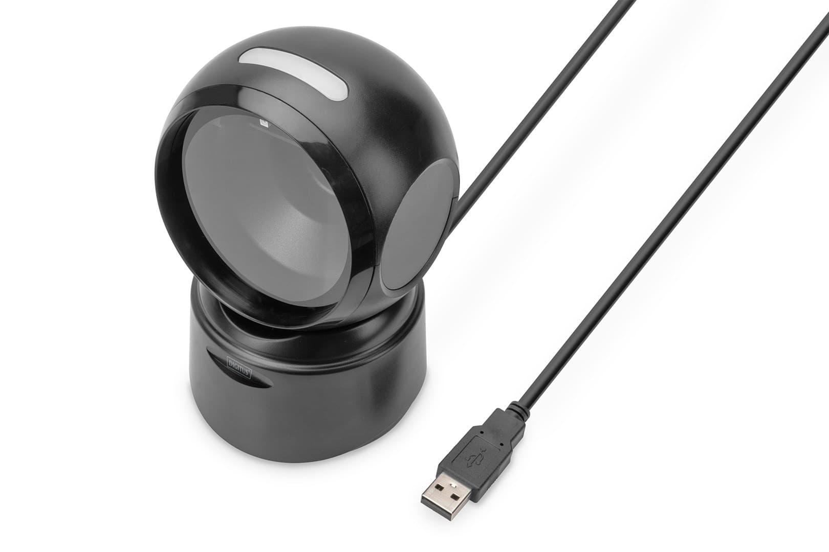 Digitus Czytnik Kodów Kreskowych Przewodowy Stacjonarny USB-A 1.4m 1D i 2D QR