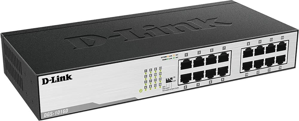 D-Link DGS-1016D/E przełącznik sieciowy 16 portów Gigabit Ethernet