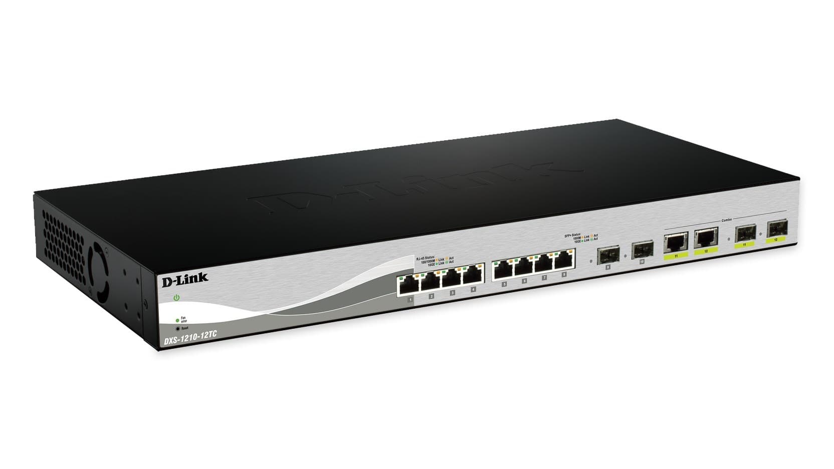 Przełącznik sieciowy D-Link DXS-1210-12SC/E Zarządzany L2 10G Ethernet 1U Czarny, Srebrny