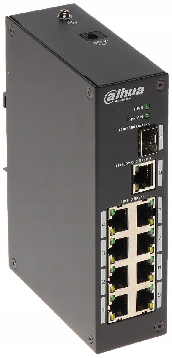 Dahua CHS4212-8GT-110 Przemysłowy Switch Zarządzalny PoE 8-portowy SFP