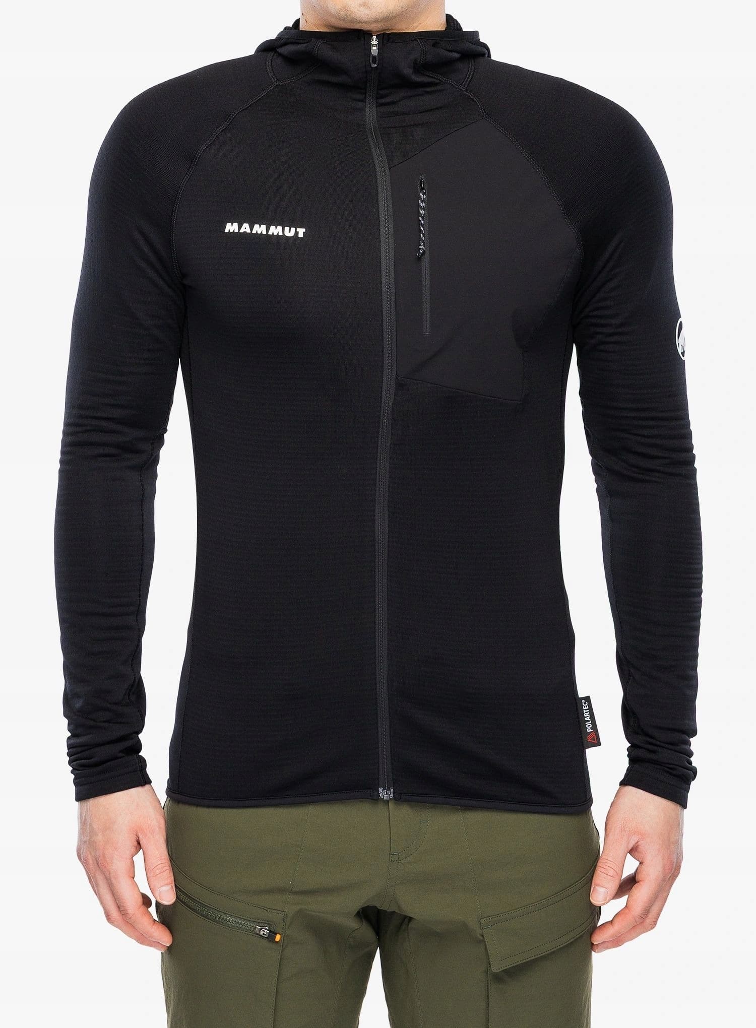 Damska bluza z kapturem Mammut Aenergy Light ML Hooded Jacket - czarna