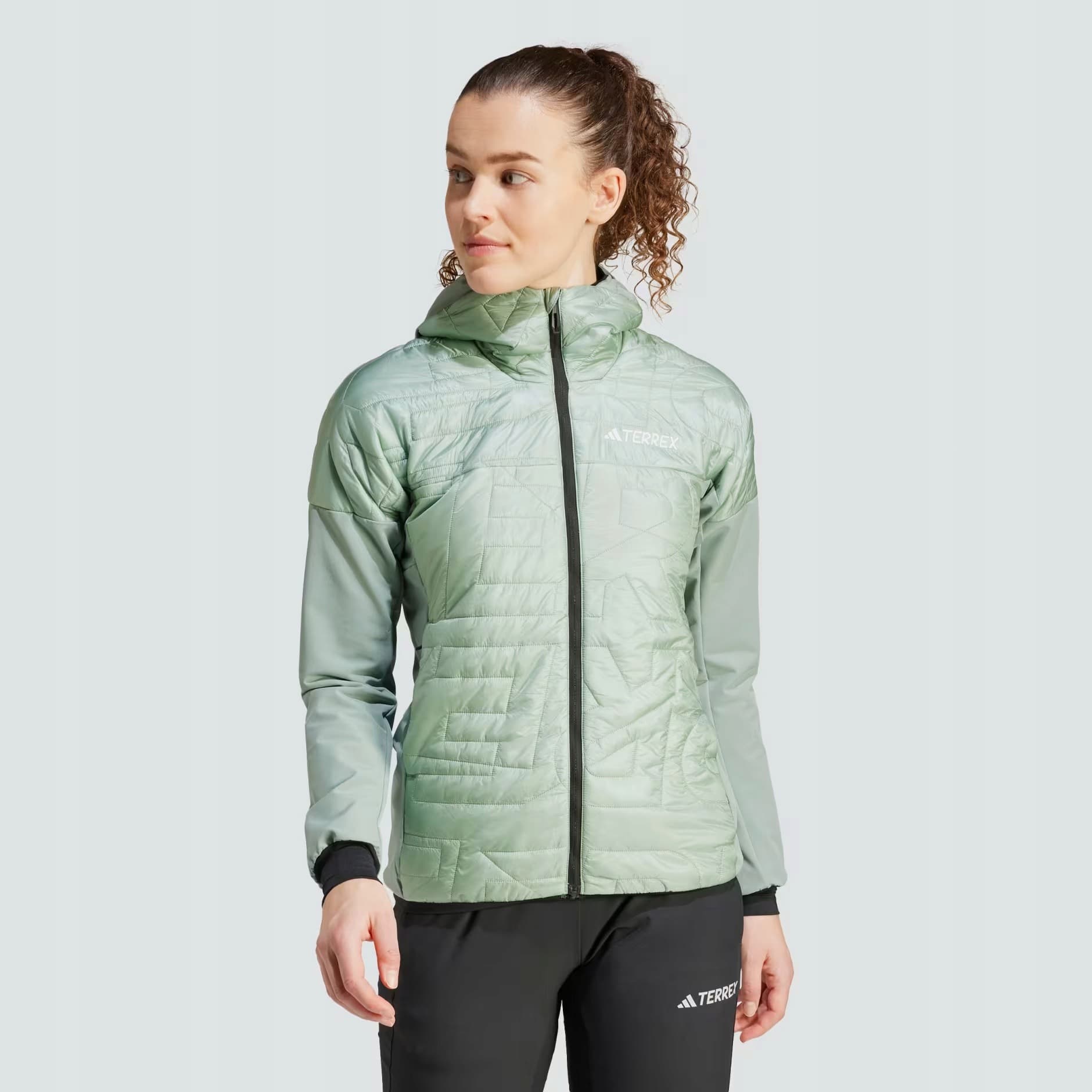 Damska kurtka ocieplana adidas TERREX Xperior Varilite PrimaLoft - semi flash aqua