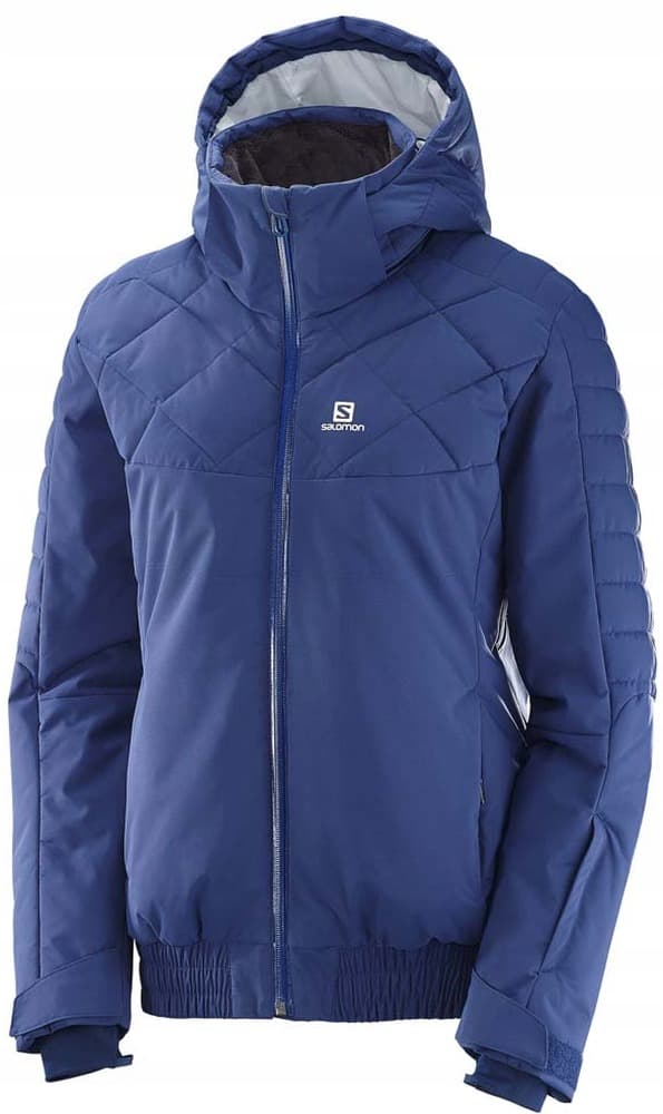 Damska kurtka ocieplana Salomon Mountain Flex Jacket Hood - blue granite