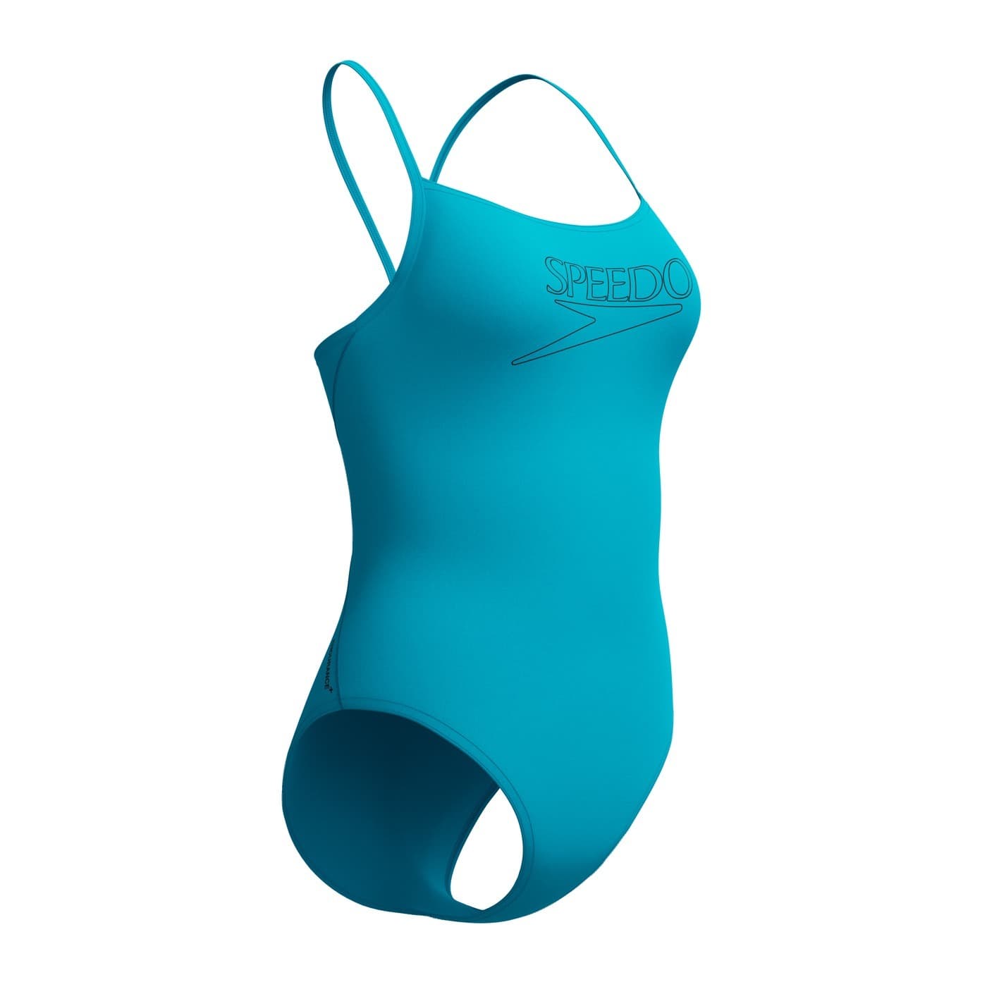 Damski Strój Kąpielowy Jednoczęściowy Speedo END+ LOGO THIN STRAP 1PC LIGHT BLUE Rozmiar 28
