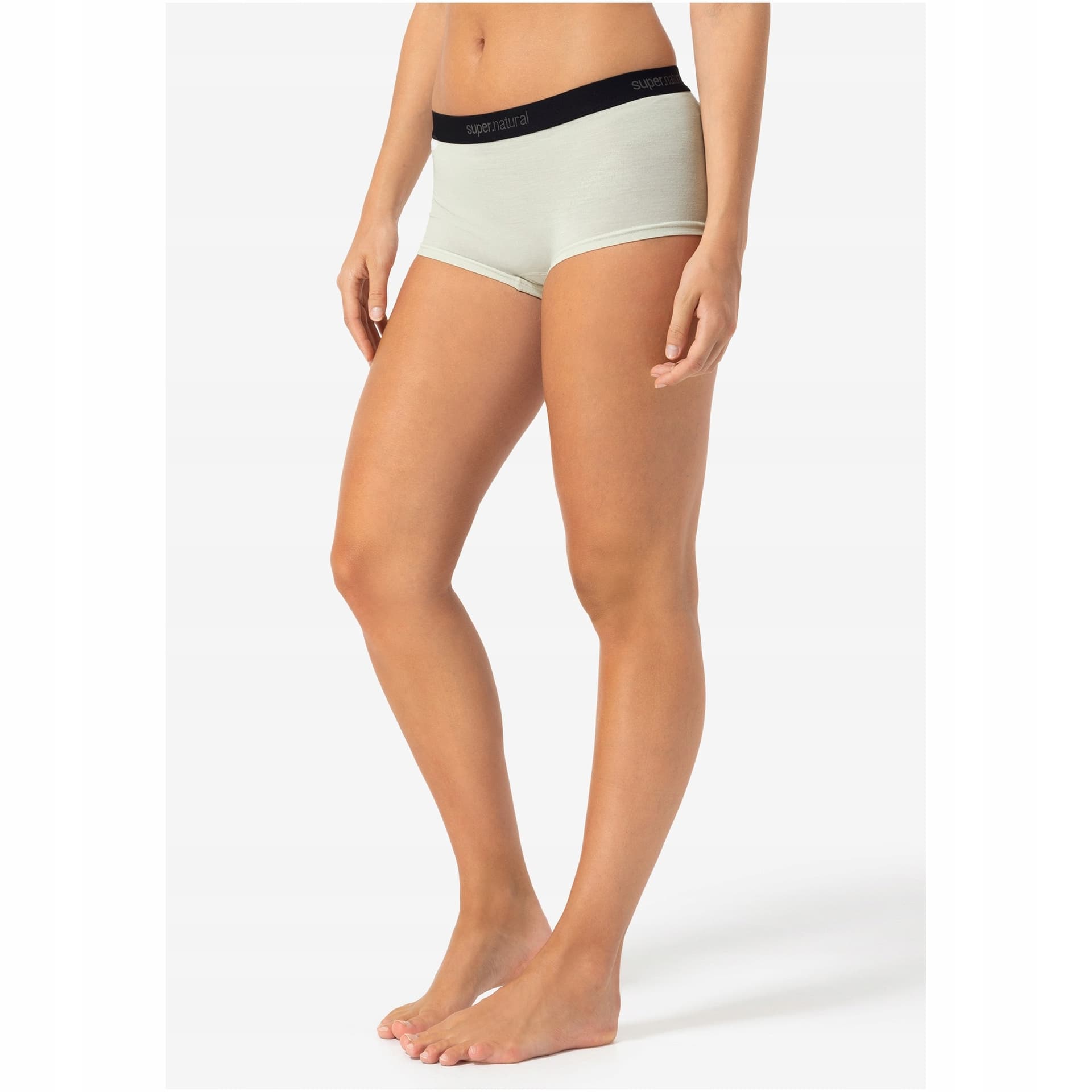 Damskie bokserki termoaktywne Super.natural Tundra175 Boyfriend Hipster - jet black