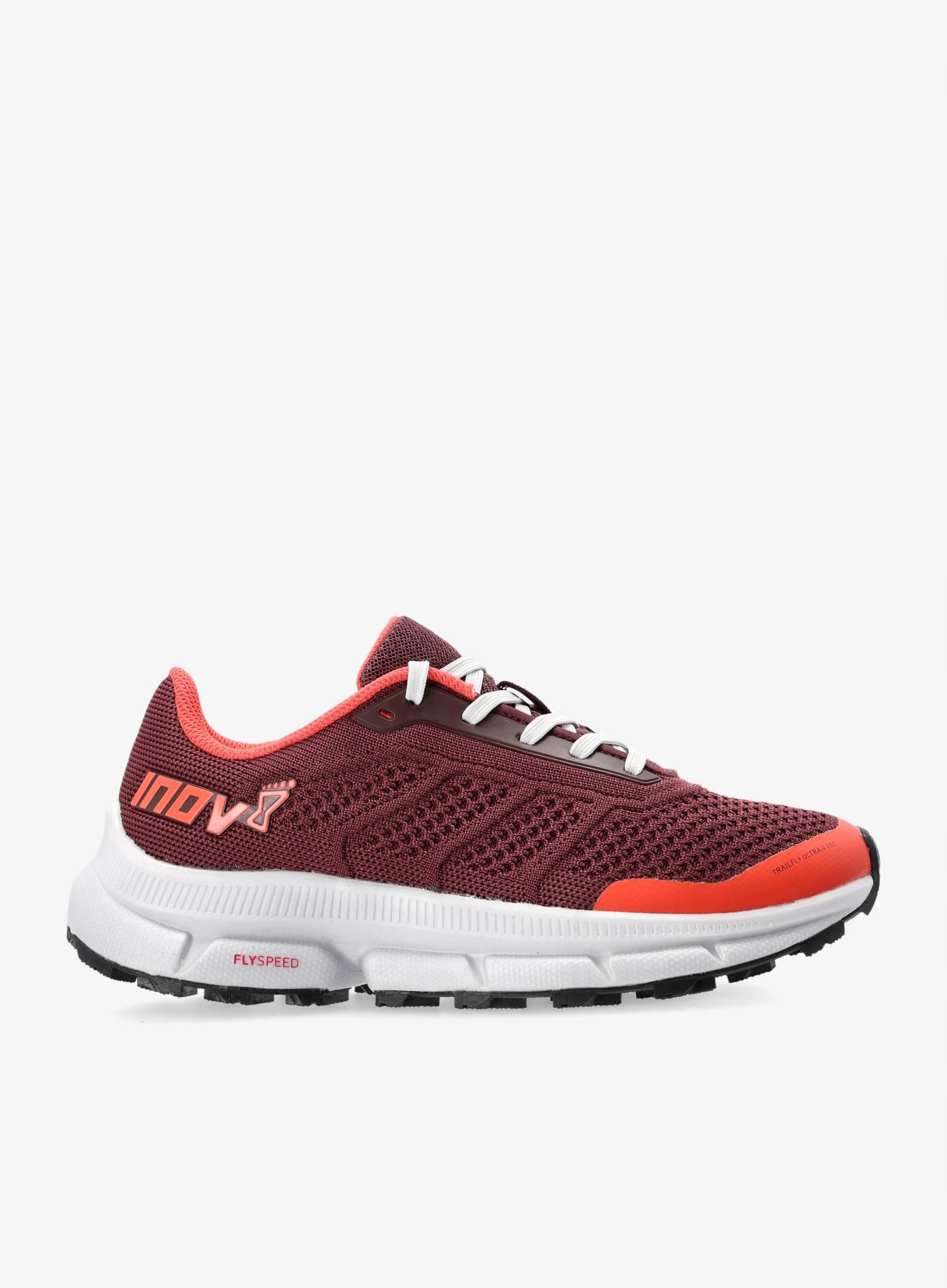 Damskie buty trailowe Inov-8 Trailfly Ultra G 280 - czerwono-bordowe