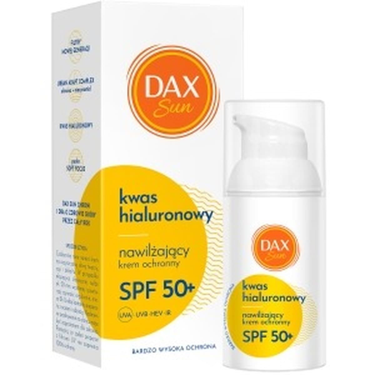 Dax Sun SPF50+ krem ochronny z kwasem hialuronowym 30 ml