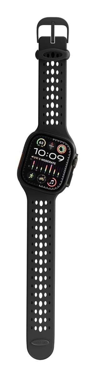 Decoded Ares O Watch Band Czarny Silikon