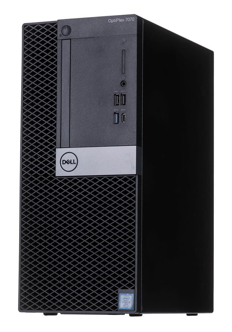 DELL OptiPlex 7070 i5-9500 16GB RAM 256GB SSD Tower Windows 11 Pro Używany