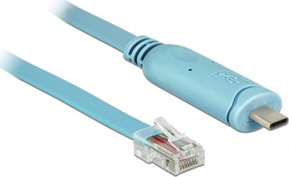 DeLOCK 63914 Kabel równoległy USB-C - RJ45, 3m, Niebieski