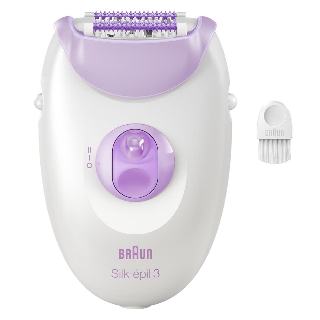 Braun Silk-épil 3 3-000 Depilator 20 pęset fioletowo-biały