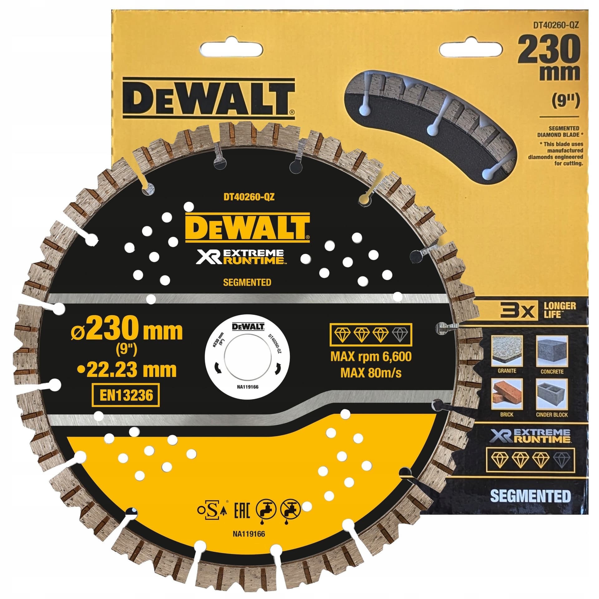 DeWALT DT40260-QZ Tarcza tnąca do szlifierki kątowej