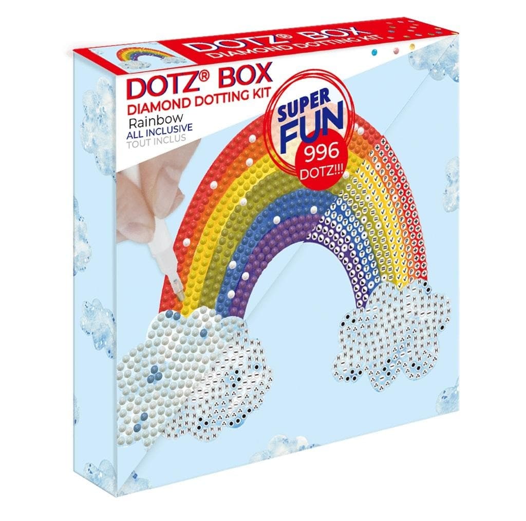 Diamond Dotz - Zestaw do haftu diamentowego Uśmiech tęczy 15x15 cm Box