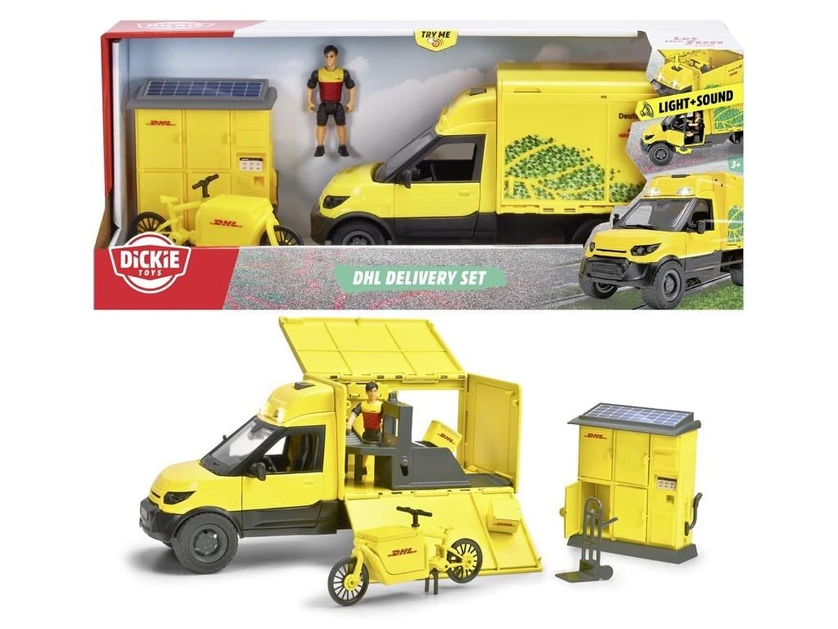 Dickie Toys City Zestaw z Pojazdem DHL 25 cm