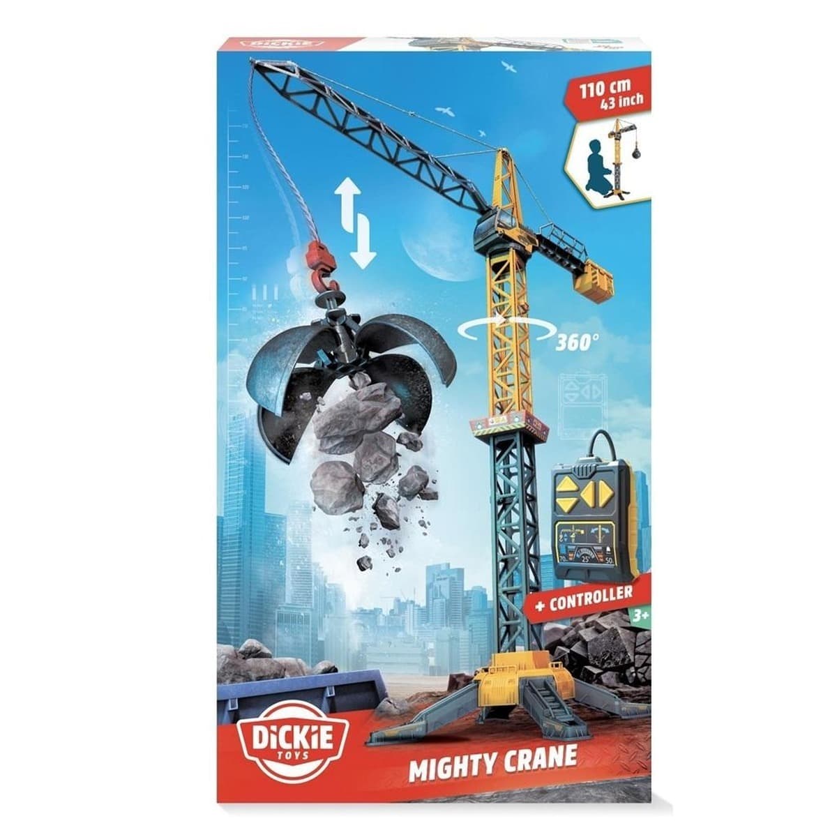 Dickie Toys Potężny Dźwig z Kulą Wyburzeniową 110 cm