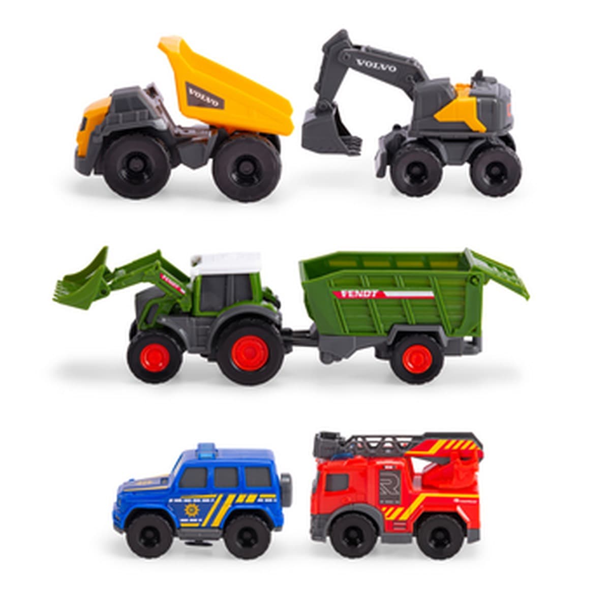 Dickie Toys Zestaw Pojazdów Miejskich 6 sztuk
