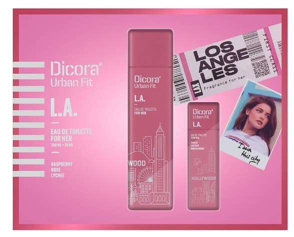 Dicora Urban Fit Zestaw podarunkowy woda toaletowa L.A. dla niej 100ml+30ml