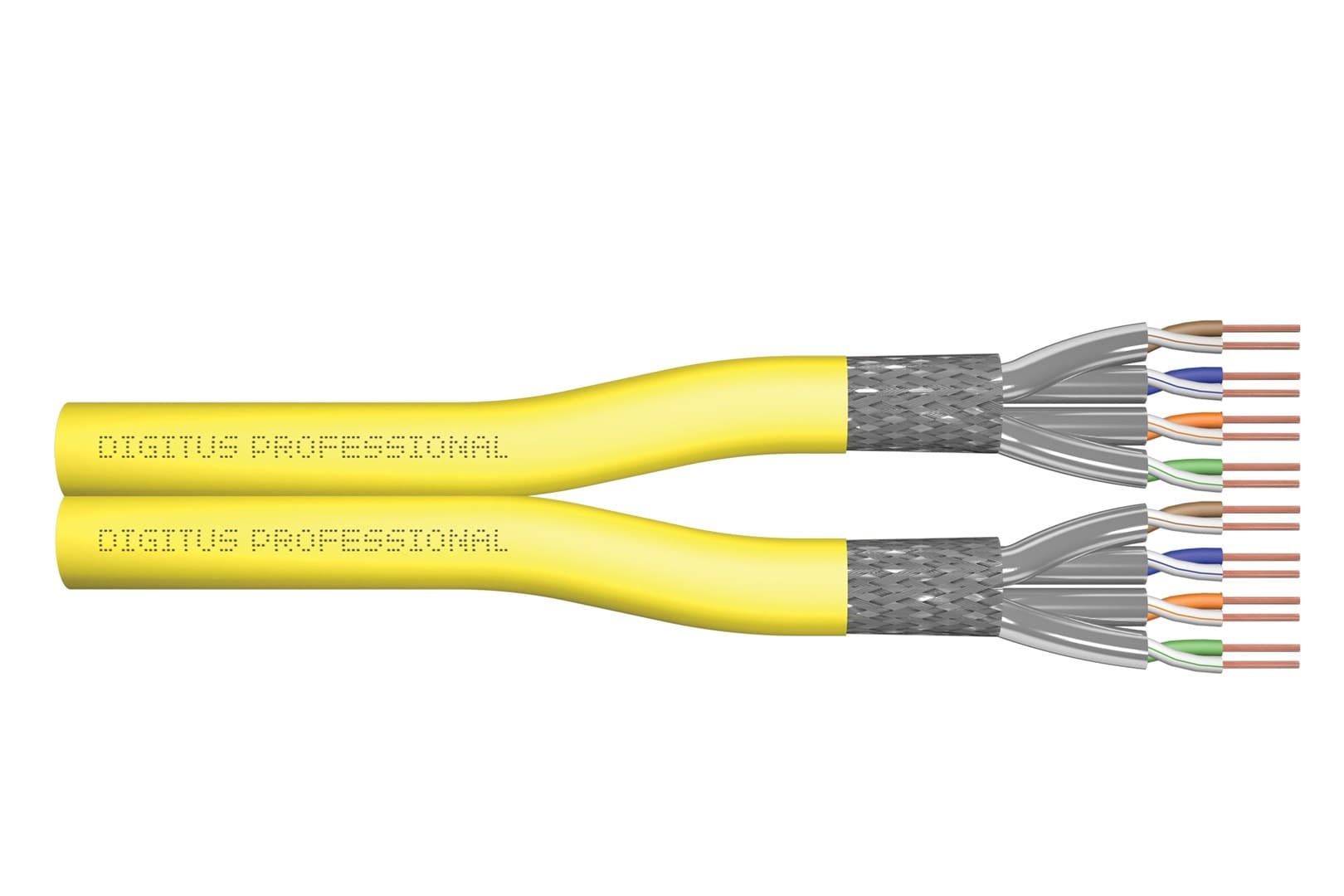 DIGITUS Kabel sieciowy Cat7a S/FTP duplex 500m żółty AWG22/1
