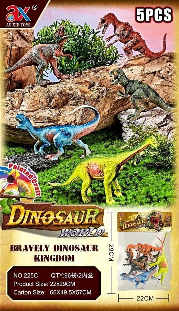 Zestaw figurek dinozaurów realistyczne 5 sztuk
