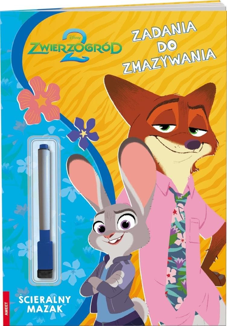 Disney Zwierzogród 2 Książka z zadaniami do zmazywania z mazakiem