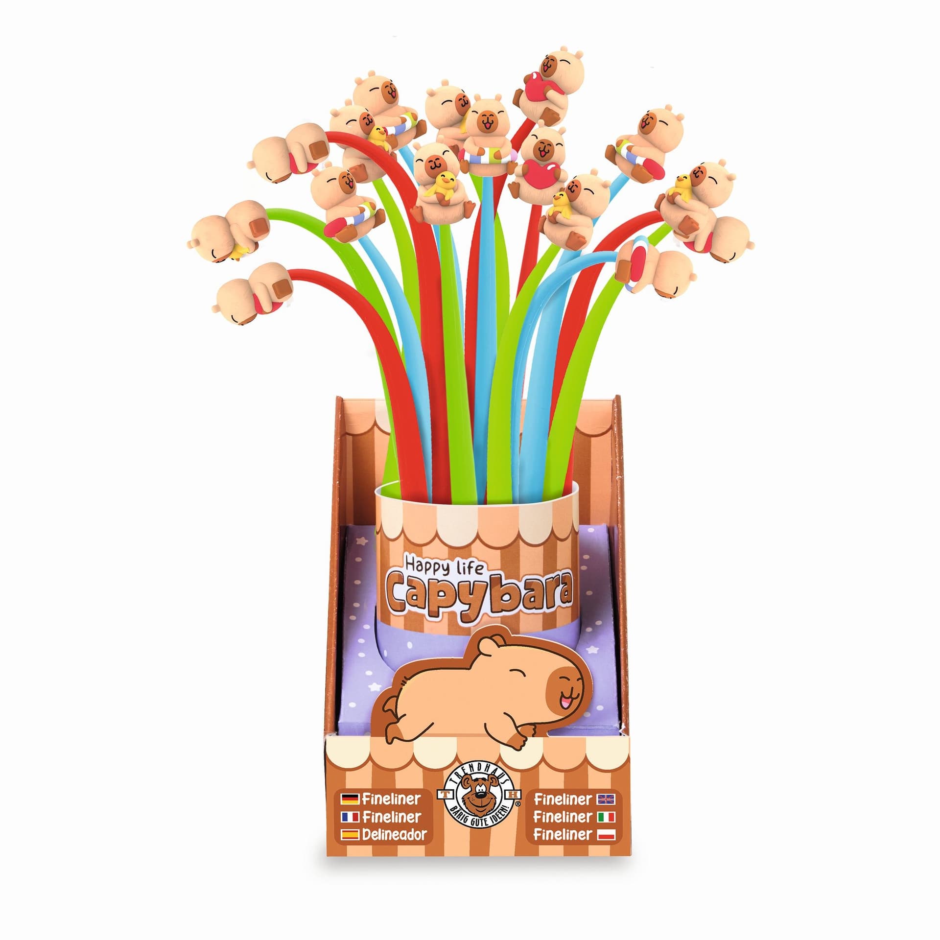 Display Cienkopis Kapibara miz wzorów 16szt. 967022