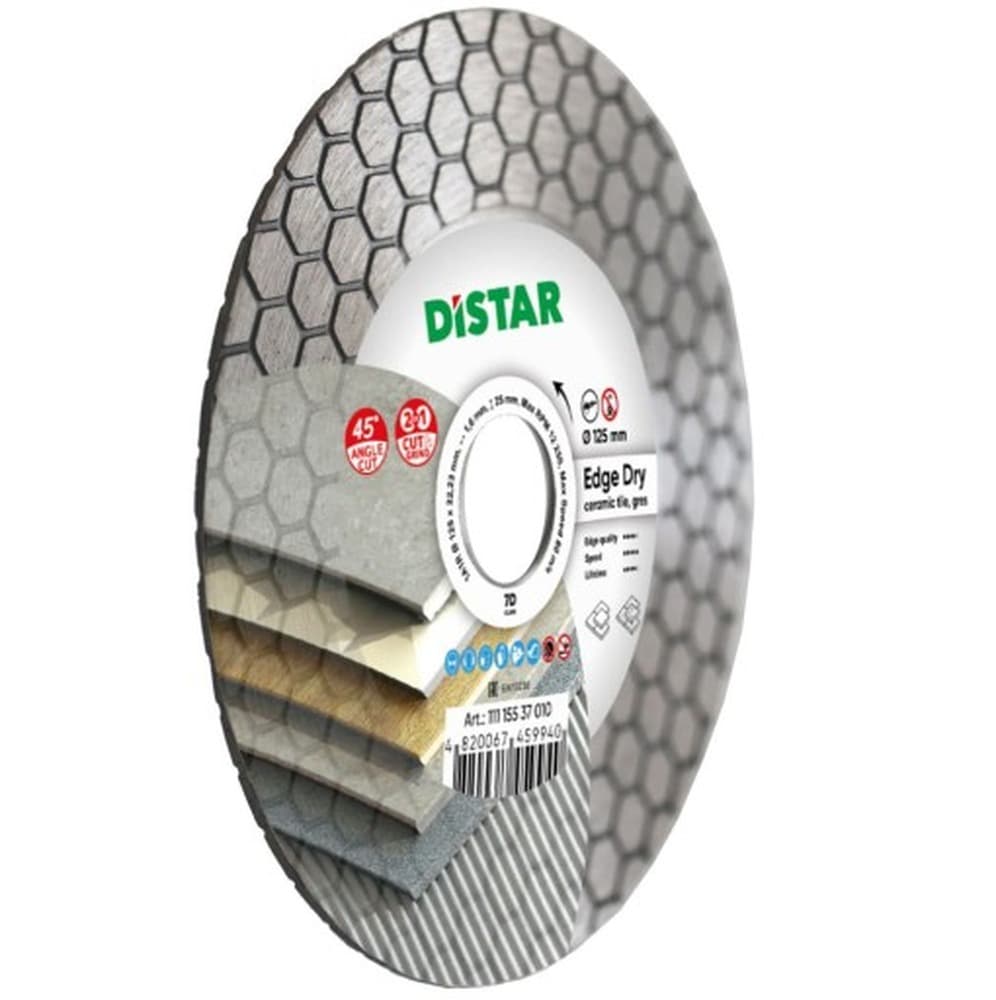 DISTAR Tarcza Diamentowa EDGE DRY 125mm do Cięcia na Sucho