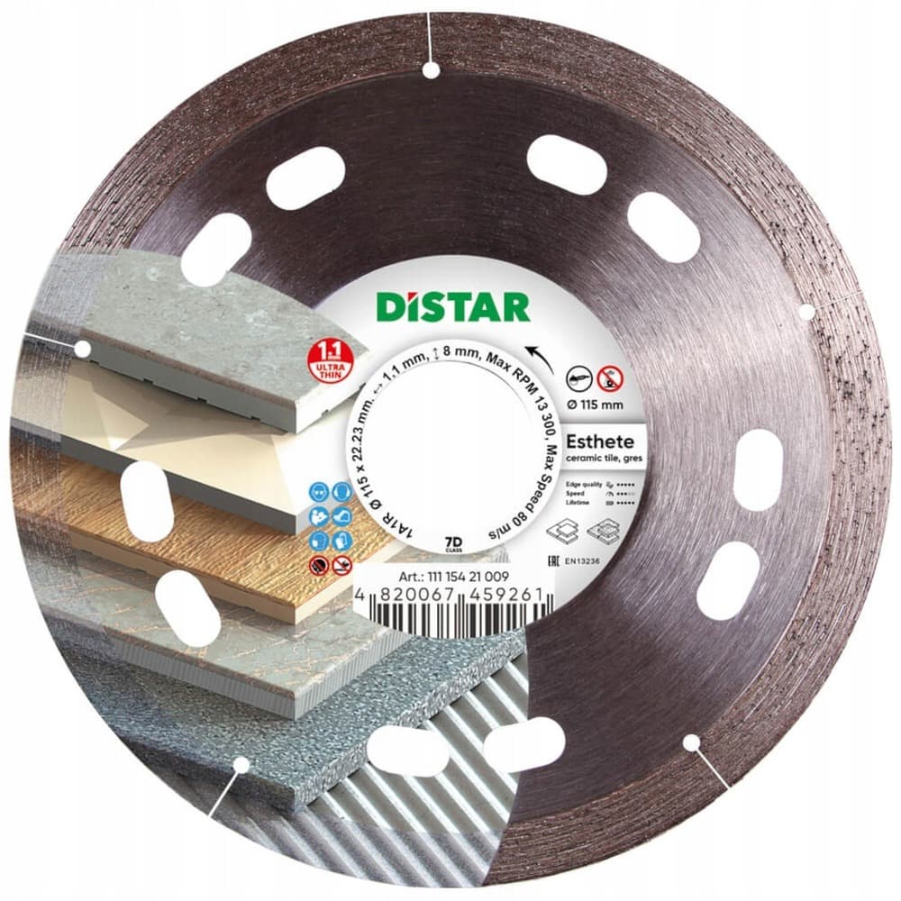 Distar Tarcza Diamentowa Esthete 115 x 1,1 x 8 x 22,23mm