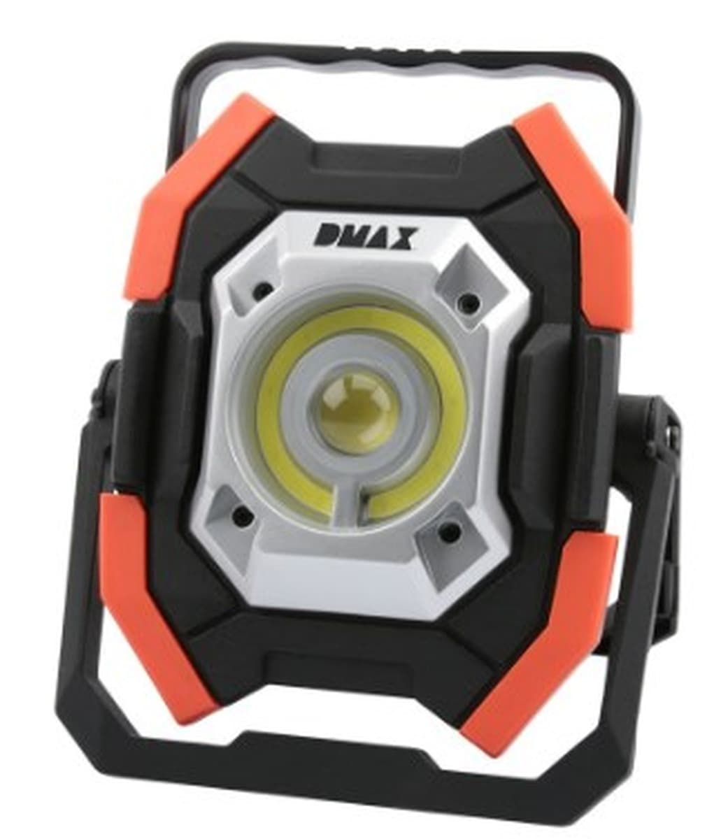 DMAX WLG 302 - Przenośna Lampa Robocza LED 20W, Czarno-Pomarańczowa, IP55