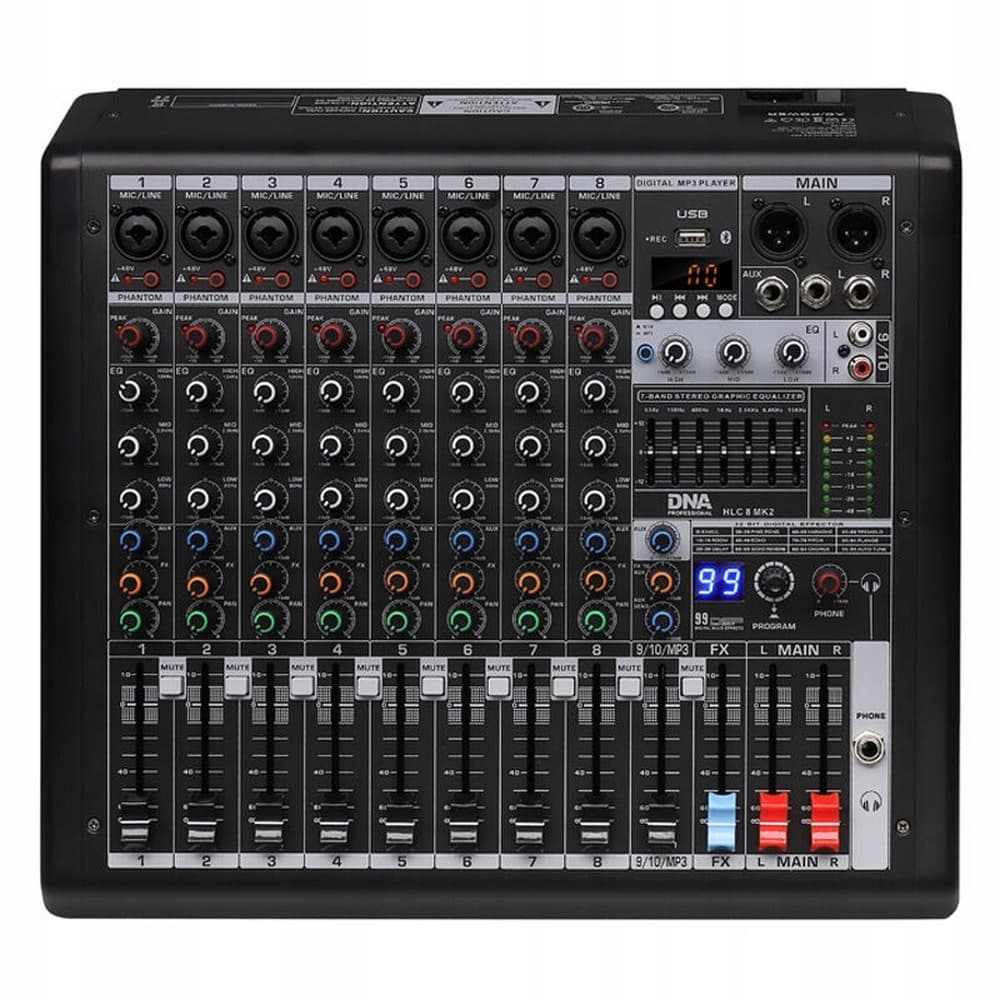 DNA HLC 8 MK2 Mikser analogowy 8 kanałów