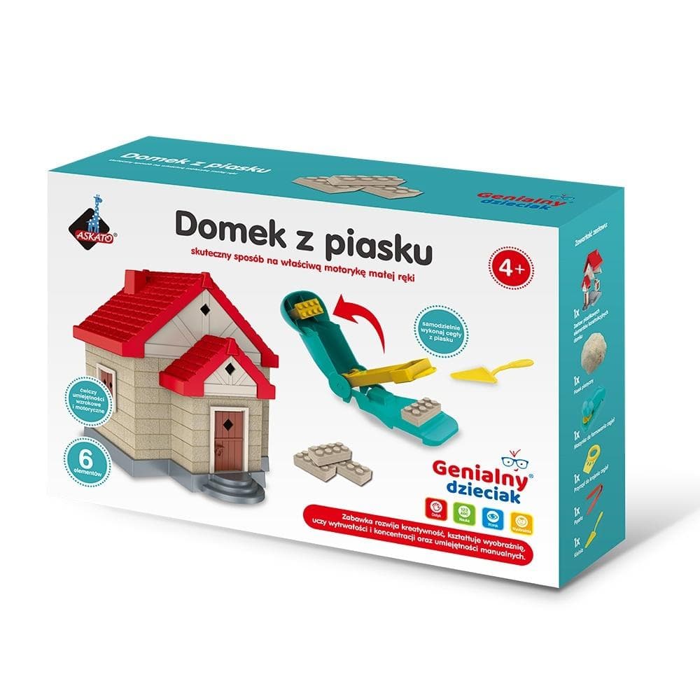Zestaw do tworzenia domków z piasku kinetycznego 750 g