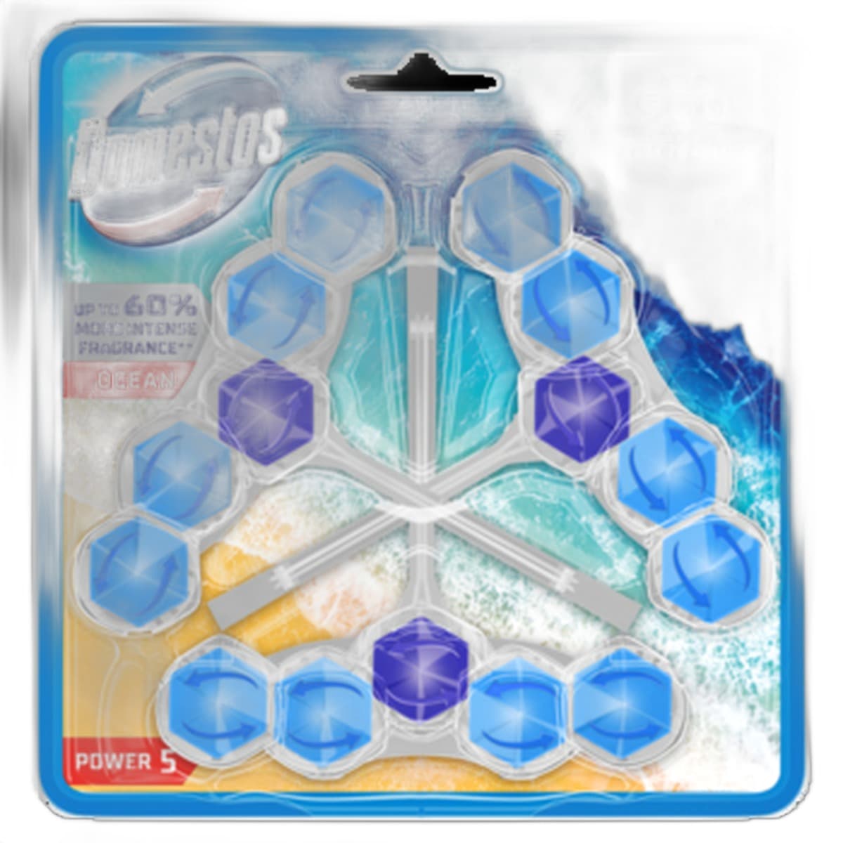 Domestos Kostka toaletowa 3 x 50 g Ocean