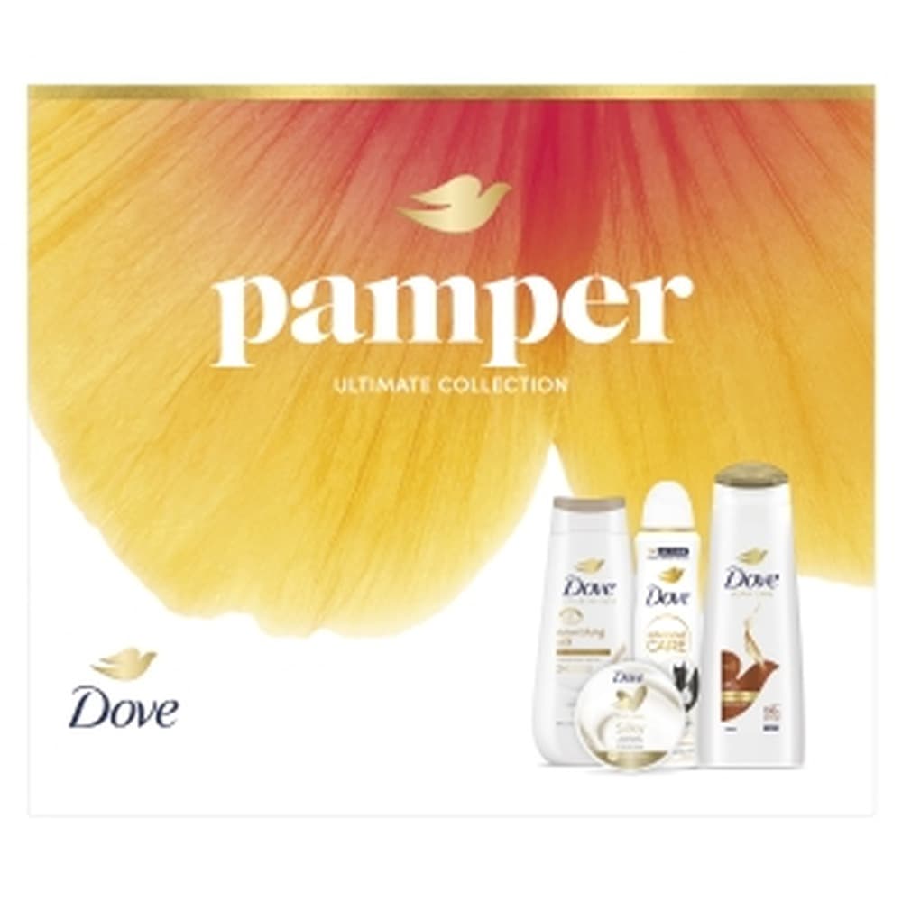 Zestaw kosmetyków Dove Women Pamper: żel, spray, szampon i krem
