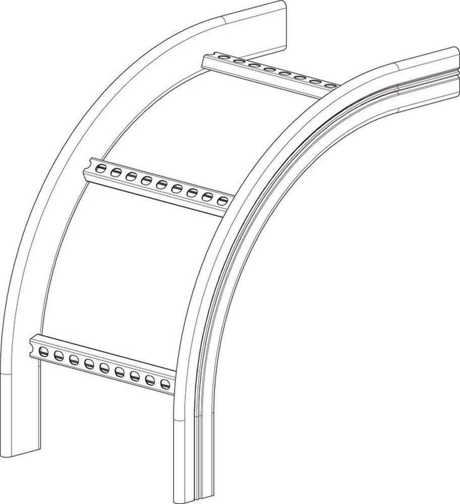 Drabina pionowa KSV-300 R=300 HDG LADDER VERTICAL OUT