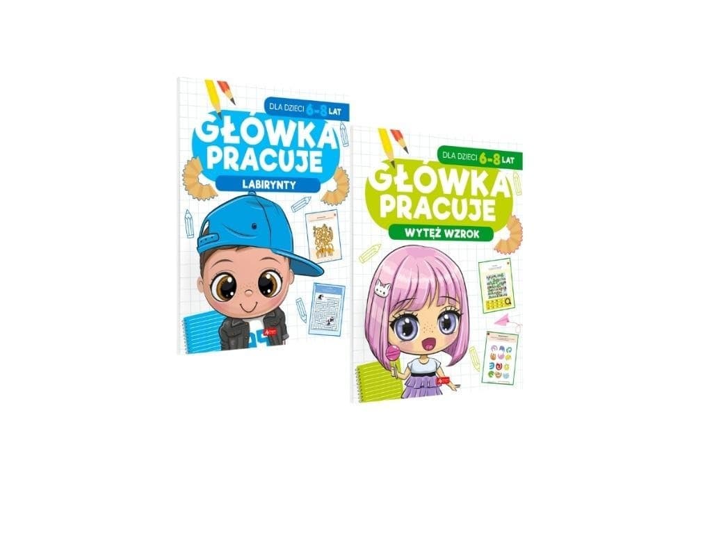 Dragon Główka Pracuje: Pakiet Labirynty i Wytęż Wzrok dla Dzieci