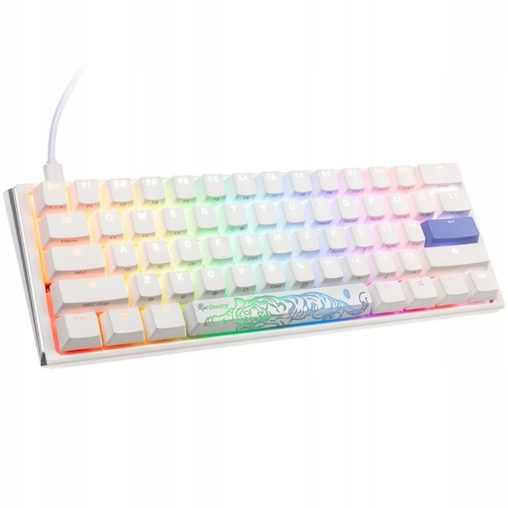Ducky One 3 Classic Pure White SF Klawiatura Gamingowa RGB LED - MX-Blue