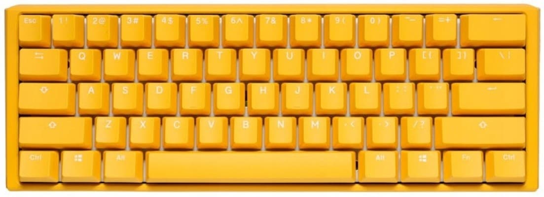 Ducky One 3 Mini Żółta Klawiatura Gamingowa RGB LED MX-Blue
