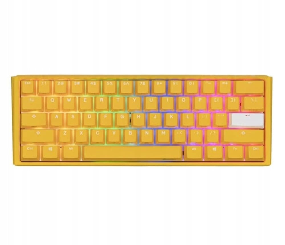Ducky One 3 Żółta Mini Klawiatura Gamingowa MX-Speed-Silver