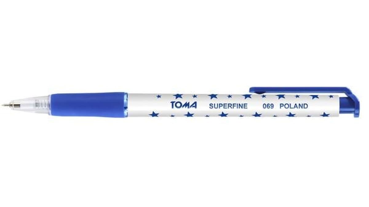 Długopis automatyczny Superfine 0,5 mm niebieski zestaw 30 sztuk