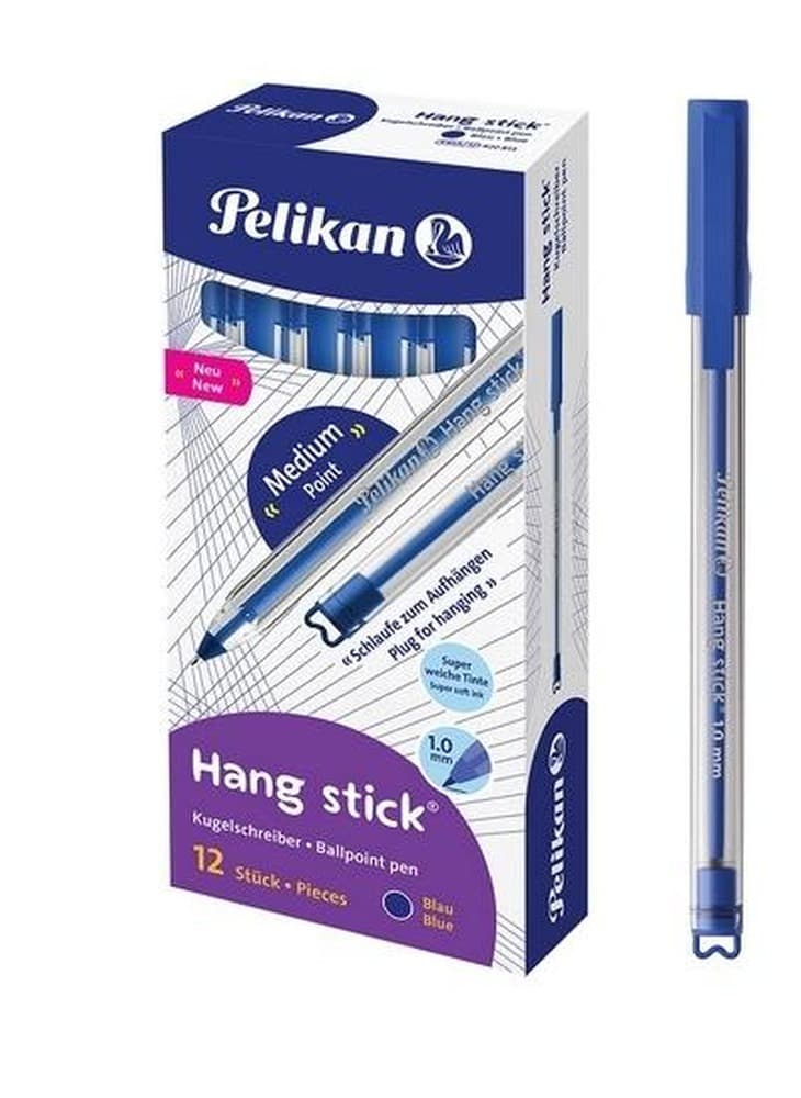 Długopis Pelikan Hang Stick niebieski 12 sztuk